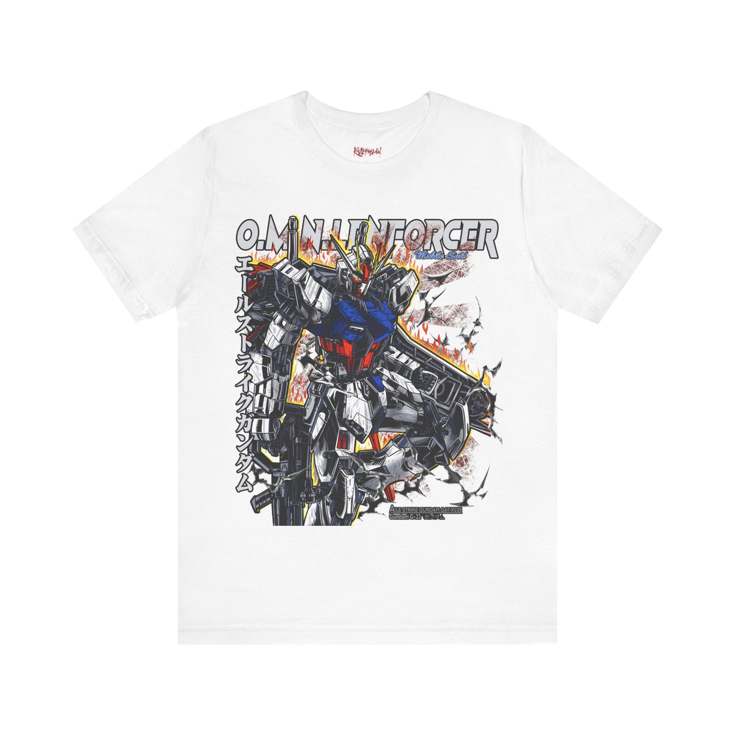 Gundam Mecha Robot anime Gunpla tshirt design boot by Katchmenaw collab with Princess Kimiko