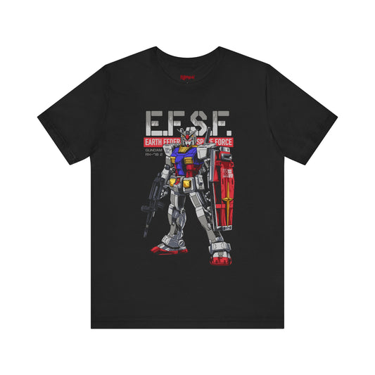 Gundam Mecha Robot anime Gunpla tshirt design boot by Katchmenaw collab with Princess Kimiko