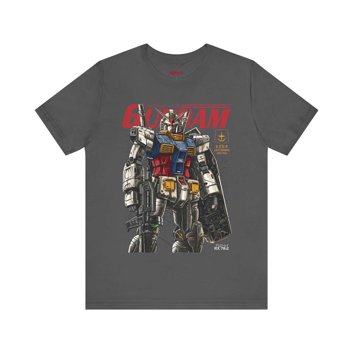 Gundam Mecha Robot anime Gunpla tshirt design boot by Katchmenaw collab with Princess Kimiko