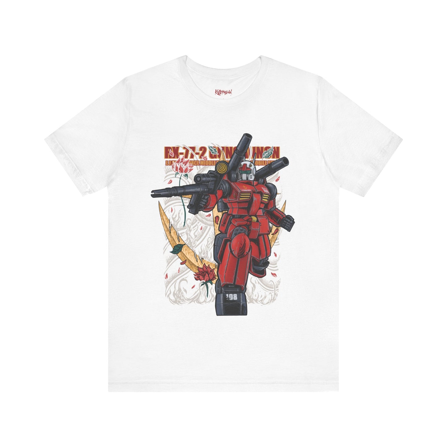 Gundam Mecha Robot anime Gunpla tshirt design boot by Katchmenaw collab with Princess Kimiko