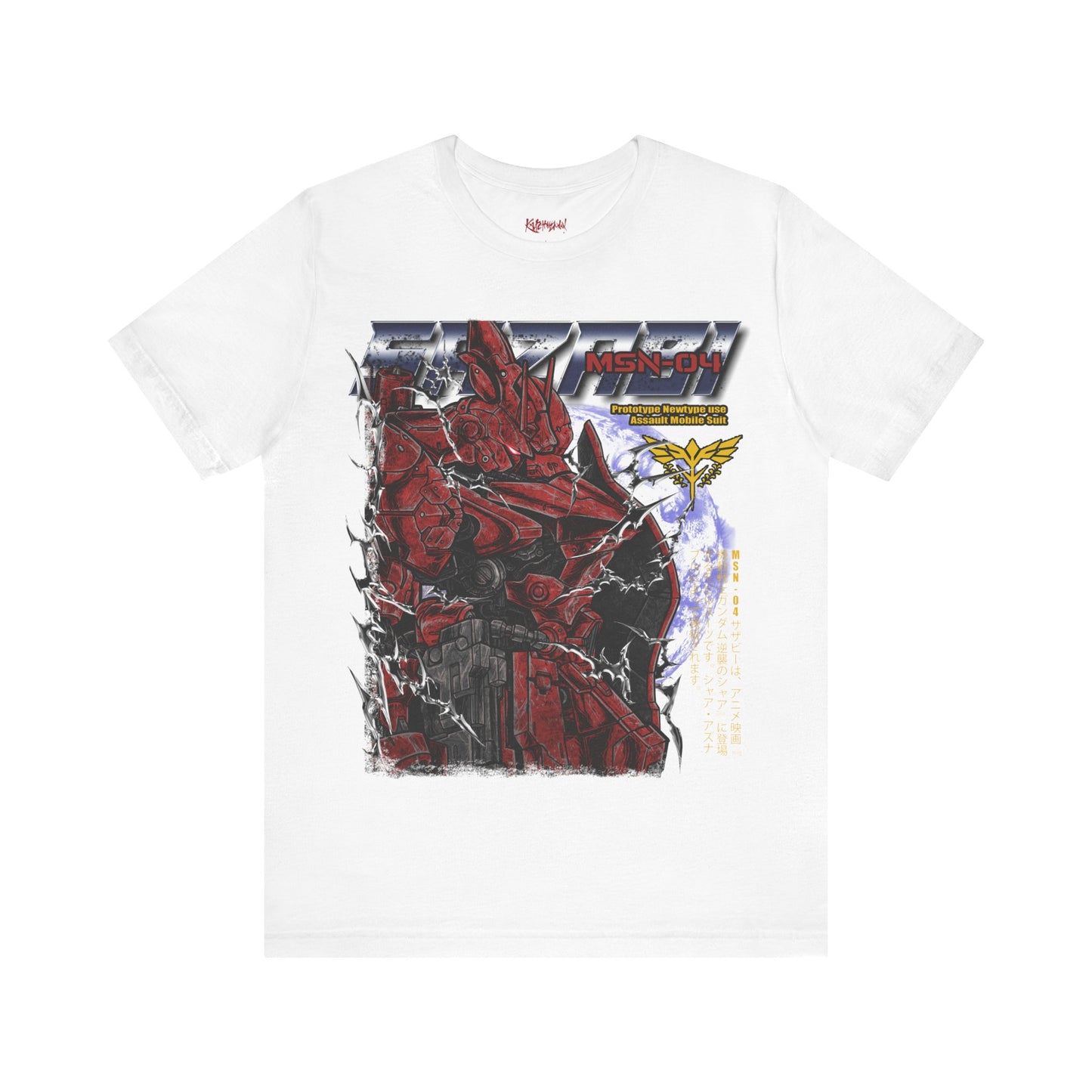 Gundam Mecha Robot anime Gunpla tshirt design boot by Katchmenaw collab with Princess Kimiko