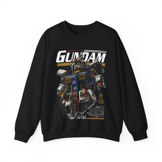 GUNDAM MOBILE SUIT010 BODY RX 78 READY CREWNECK SWEATSHIRT