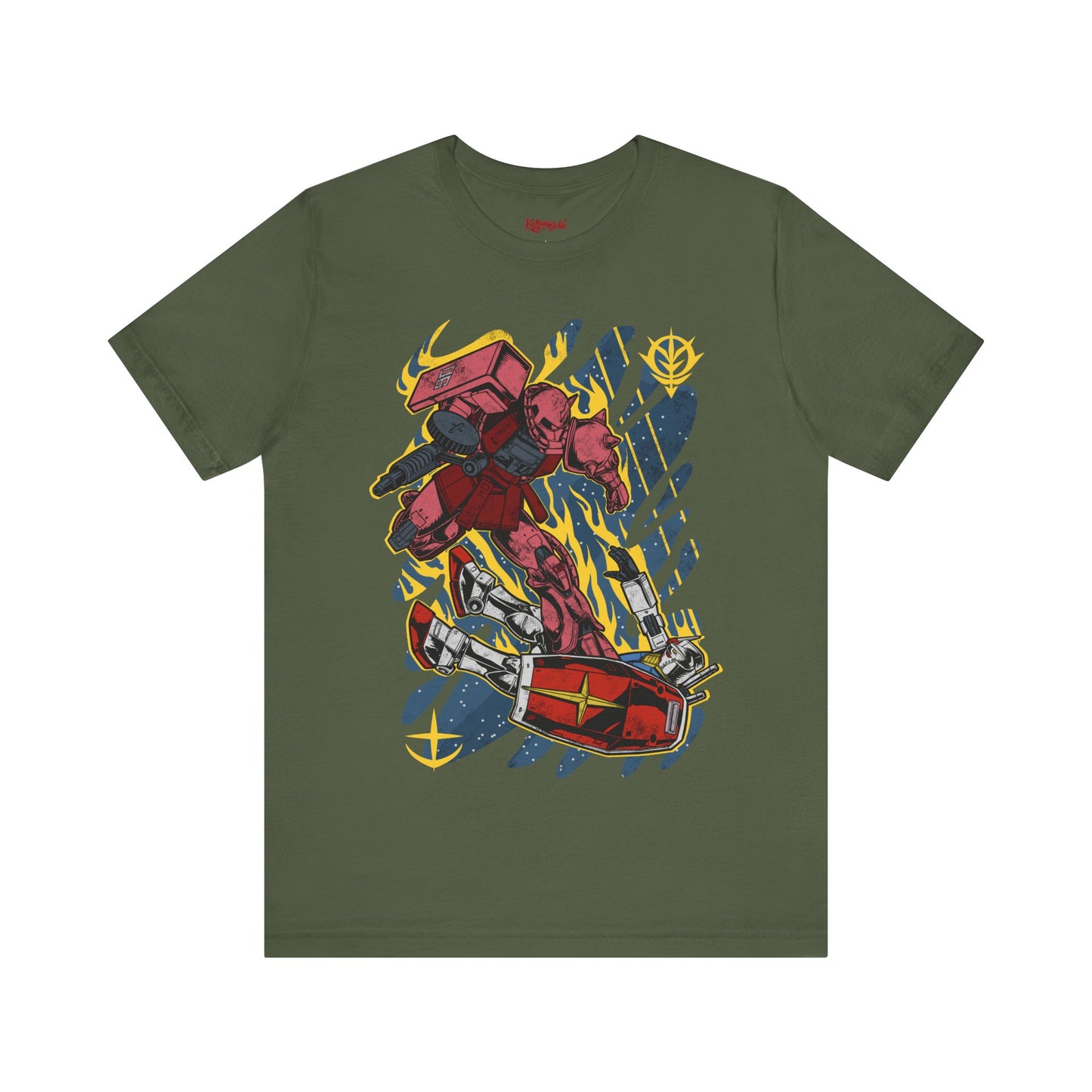 Gundam Mecha Robot anime Gunpla tshirt design boot by Katchmenaw collab with Princess Kimiko