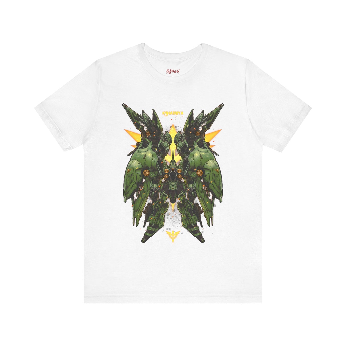 Gundam Mecha Robot anime Gunpla tshirt design boot by Katchmenaw collab with Princess Kimiko