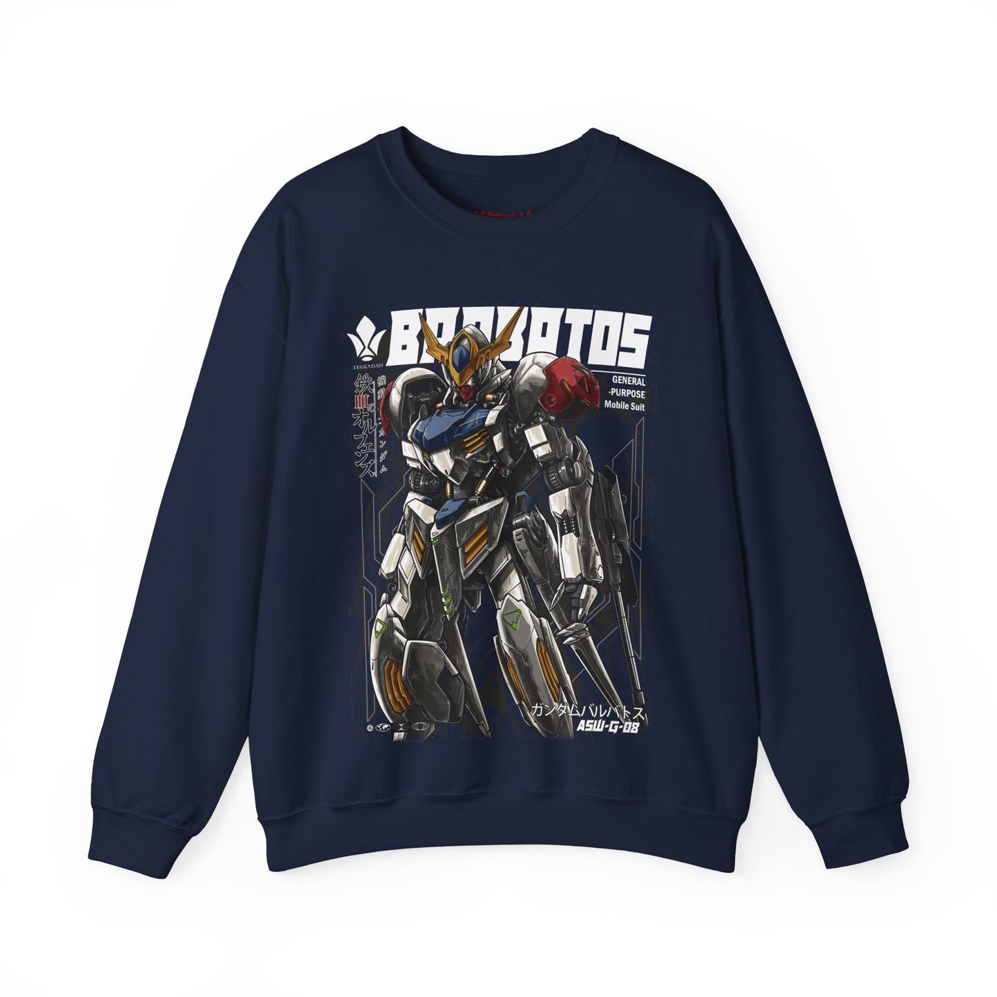 GUNDAM MOBILE SUIT 012 BARBATOS READY CREWNECK SWEATSHIRT