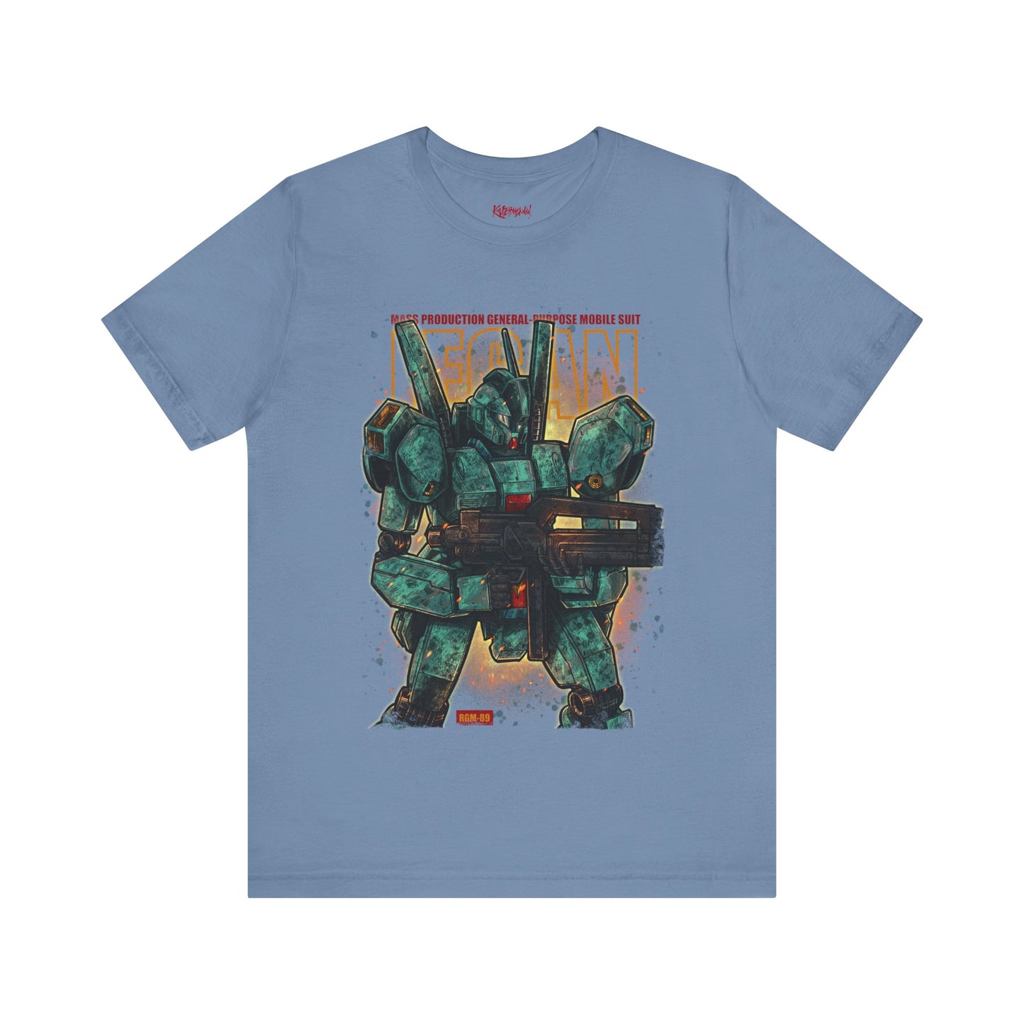 Gundam Mecha Robot anime Gunpla tshirt design boot by Katchmenaw collab with Princess Kimiko