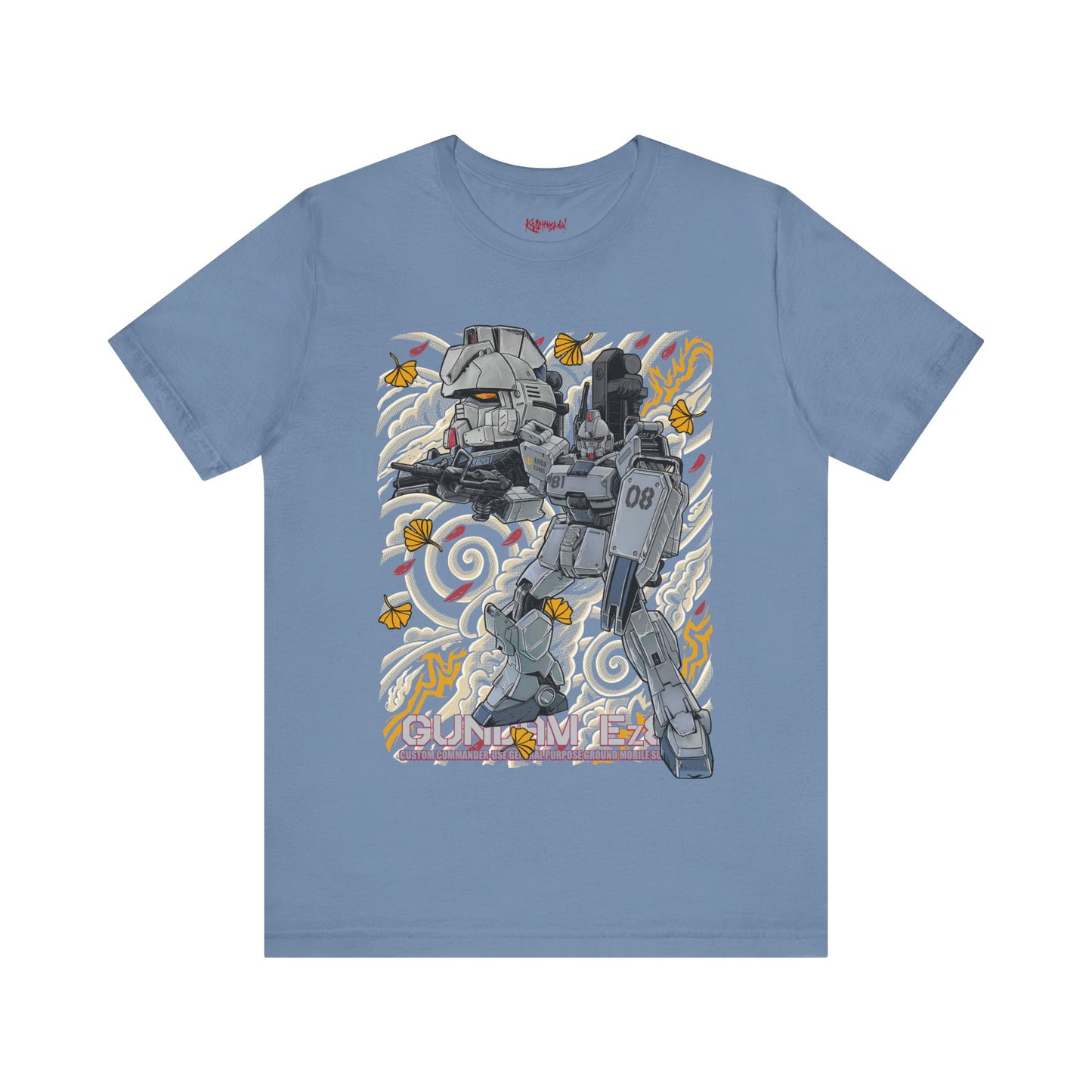 Gundam Mecha Robot anime Gunpla tshirt design boot by Katchmenaw collab with Princess Kimiko