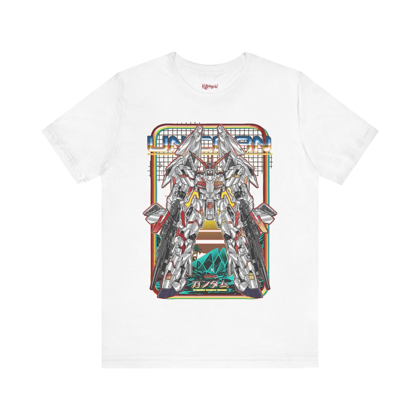 Gundam Mecha Robot anime Gunpla tshirt design boot by Katchmenaw collab with Princess Kimiko