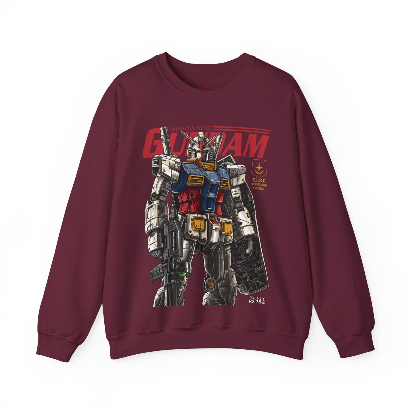 GUNDAM MOBILE SUIT RX 78-2 READY CREWNECK SWEATSHIRT