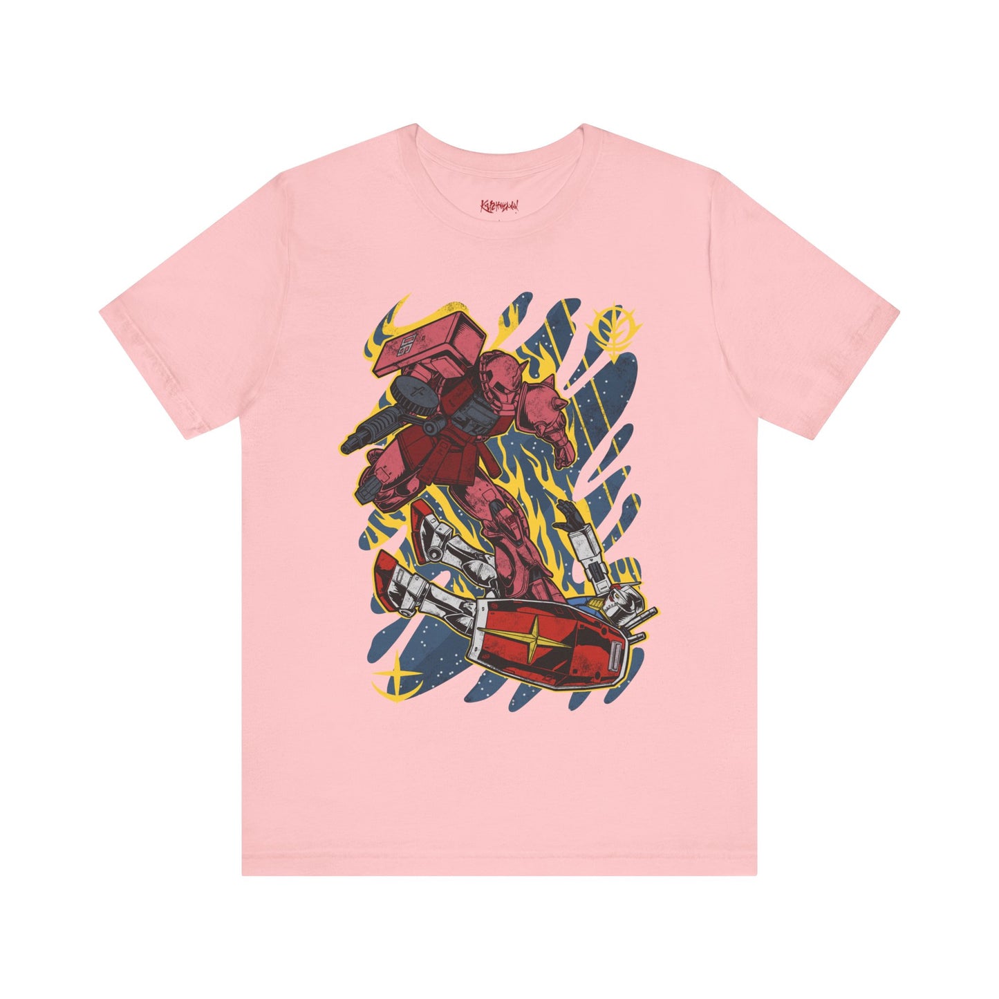 Gundam Mecha Robot anime Gunpla tshirt design boot by Katchmenaw collab with Princess Kimiko