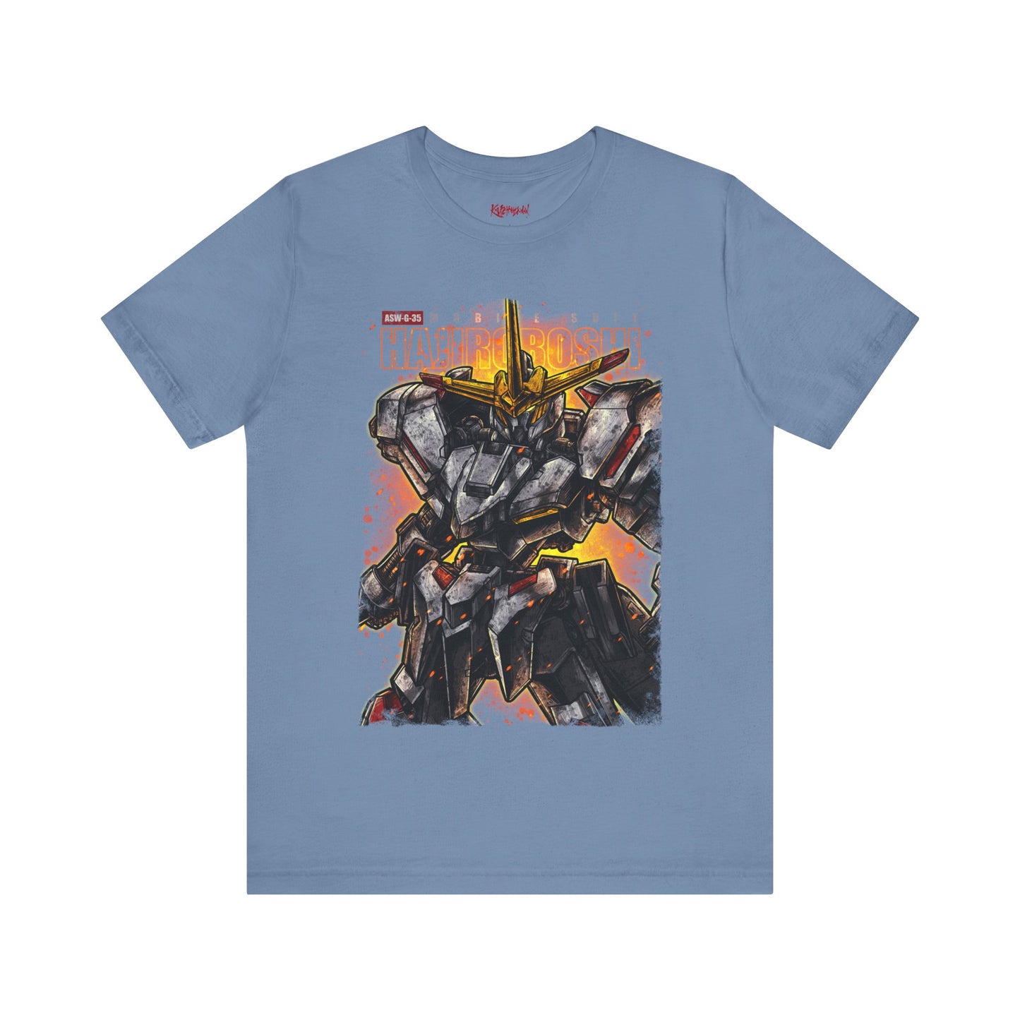 Gundam Mecha Robot anime Gunpla tshirt design boot by Katchmenaw collab with Princess Kimiko