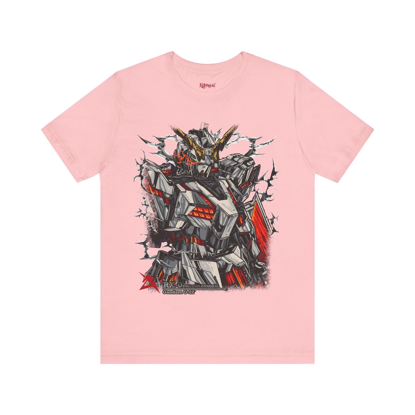 Gundam Mecha Robot anime Gunpla tshirt design boot by Katchmenaw collab with Princess Kimiko