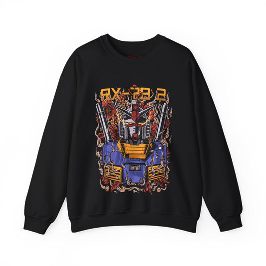 Gundam Mecha Robot anime Gunpla sweatshirt design boot by Katchmenaw collab with Princess Kimiko