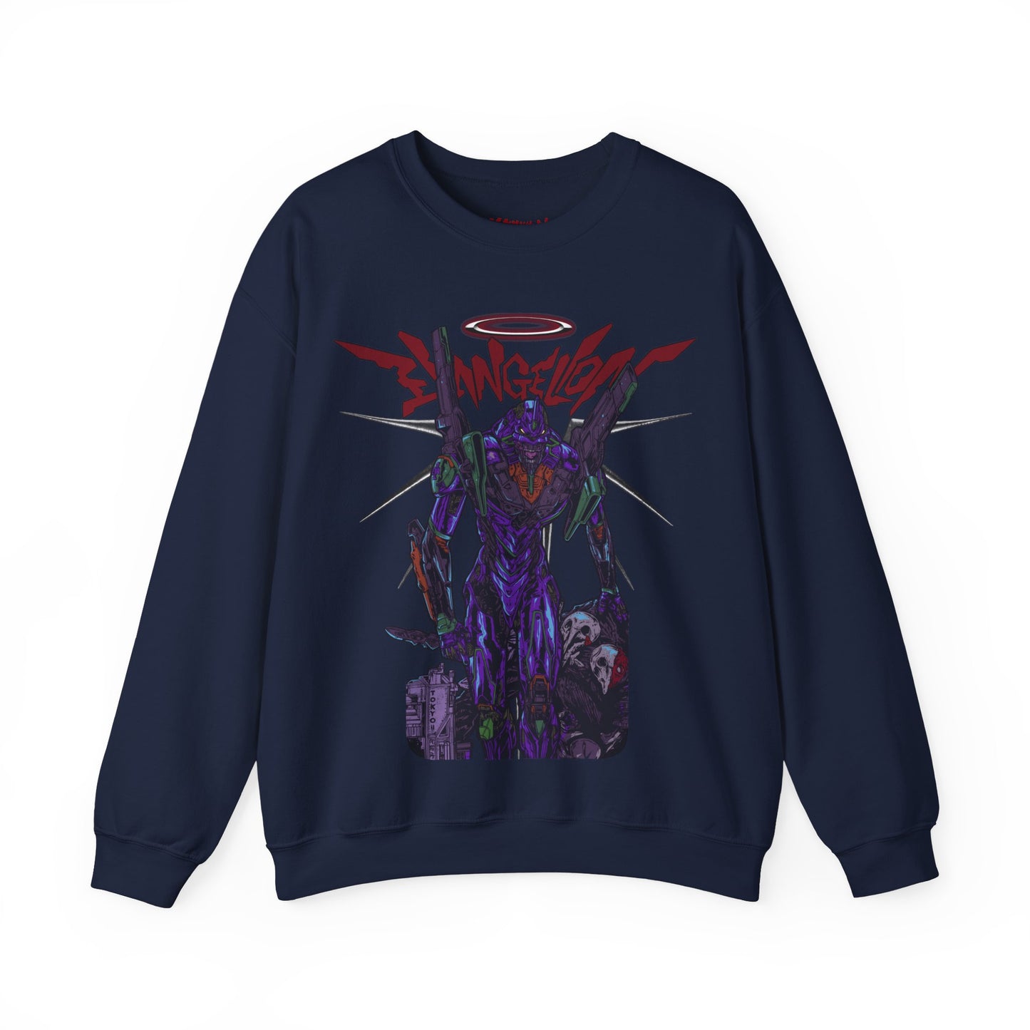 MOBILE SUIT GUNDAM NIGHT EVANGELION CREWNECK SWEATSHIRT