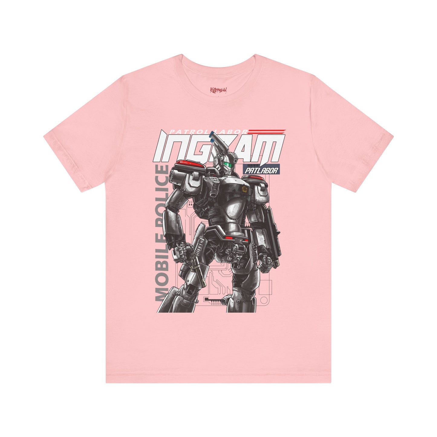 Gundam Mecha Robot anime Gunpla tshirt design boot by Katchmenaw collab with Princess Kimiko