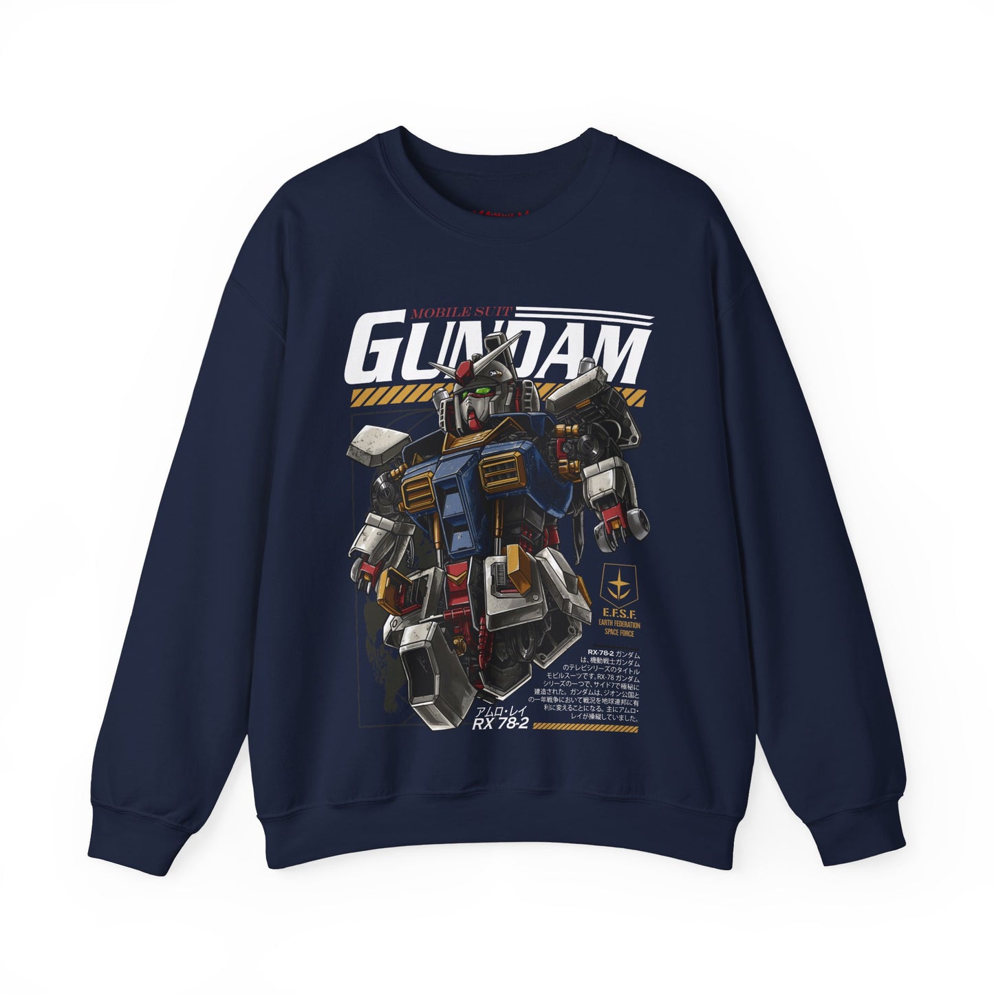 GUNDAM MOBILE SUIT010 BODY RX 78 READY CREWNECK SWEATSHIRT