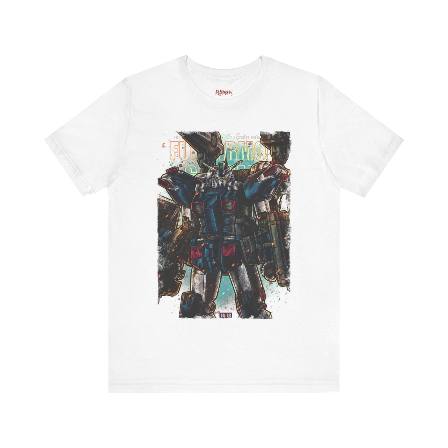 Gundam Mecha Robot anime Gunpla tshirt design boot by Katchmenaw collab with Princess Kimiko