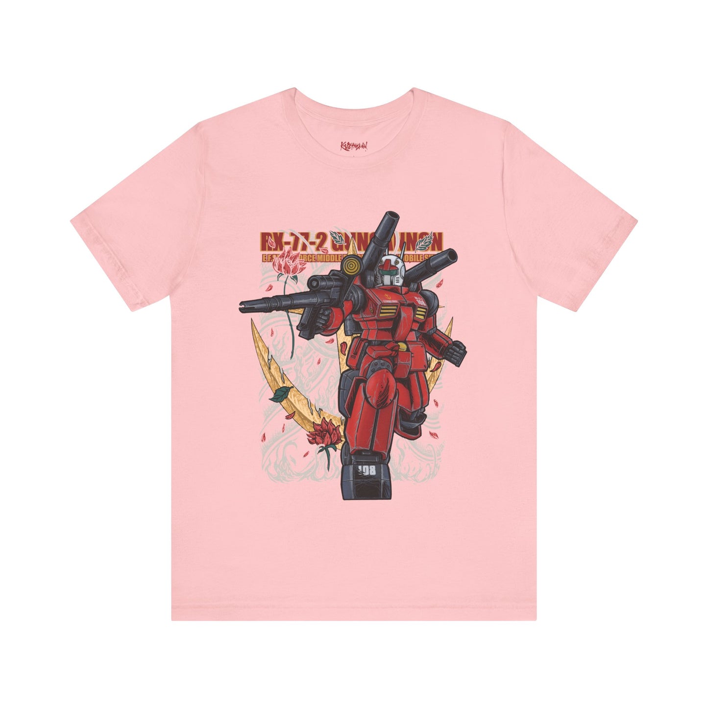 Gundam Mecha Robot anime Gunpla tshirt design boot by Katchmenaw collab with Princess Kimiko