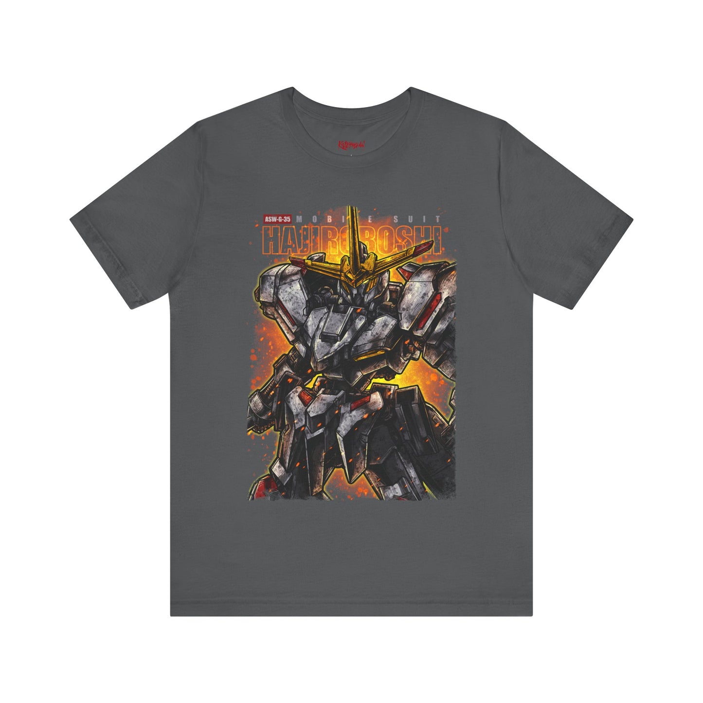 Gundam Mecha Robot anime Gunpla tshirt design boot by Katchmenaw collab with Princess Kimiko