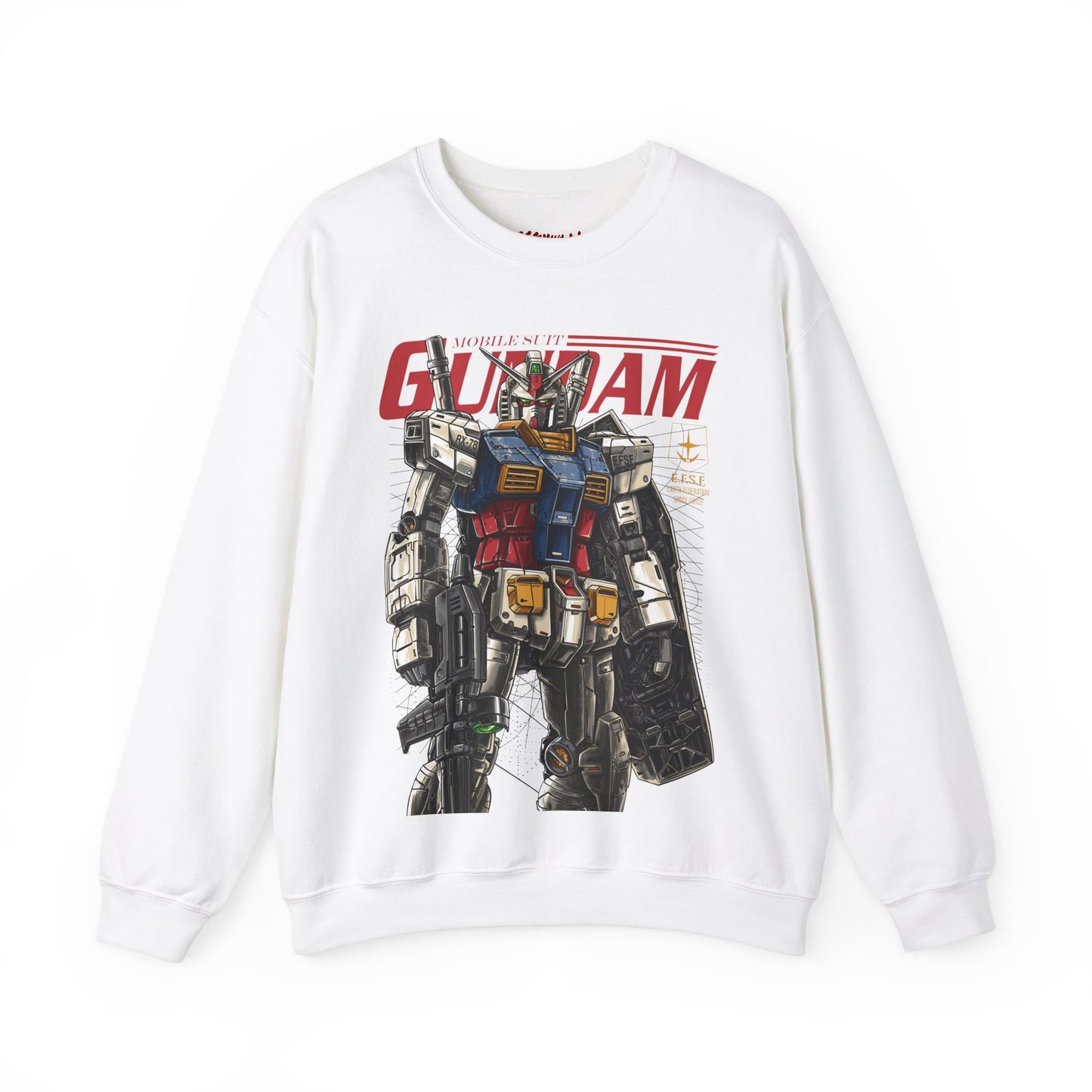 GUNDAM MOBILE SUIT RX 78-2 READY CREWNECK SWEATSHIRT