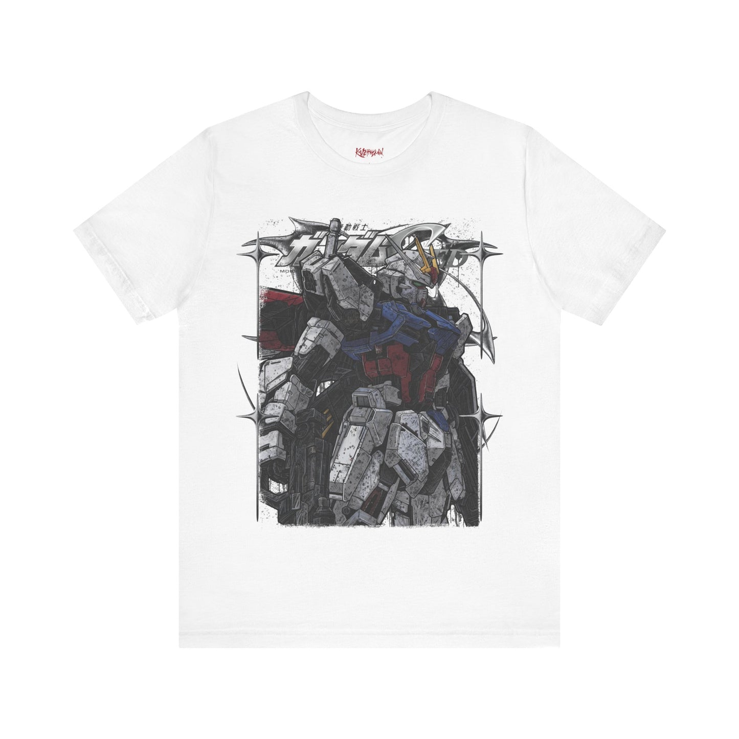 Gundam Mecha Robot anime Gunpla tshirt design boot by Katchmenaw collab with Princess Kimiko