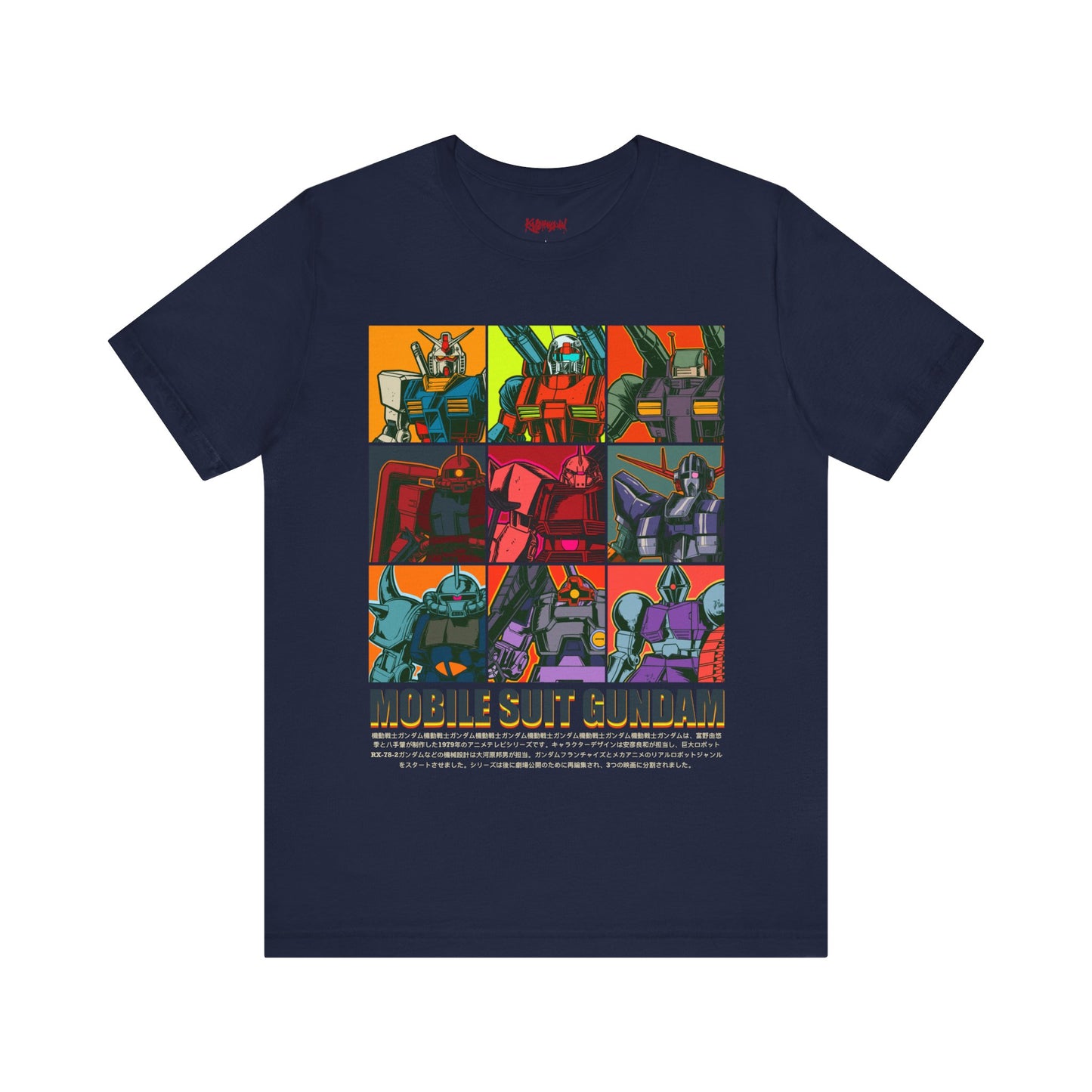 Gundam Mecha Robot anime Gunpla tshirt design boot by Katchmenaw collab with Princess Kimiko