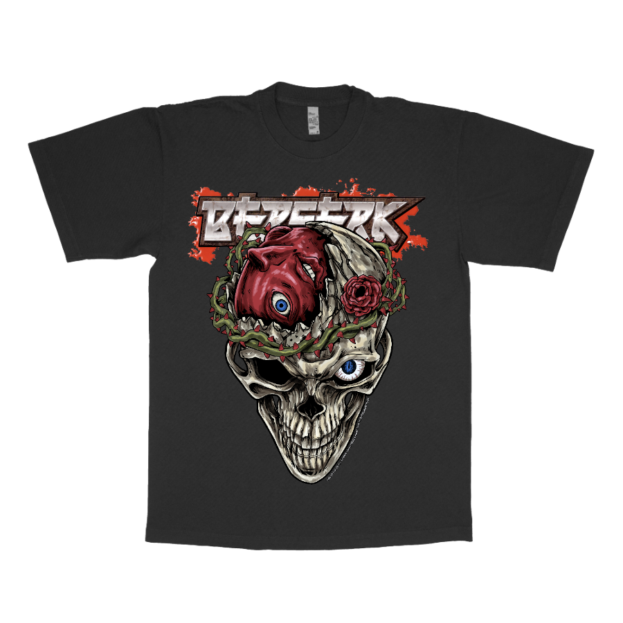 Behelit skull head from berserk anime t shirt by katchmenaw