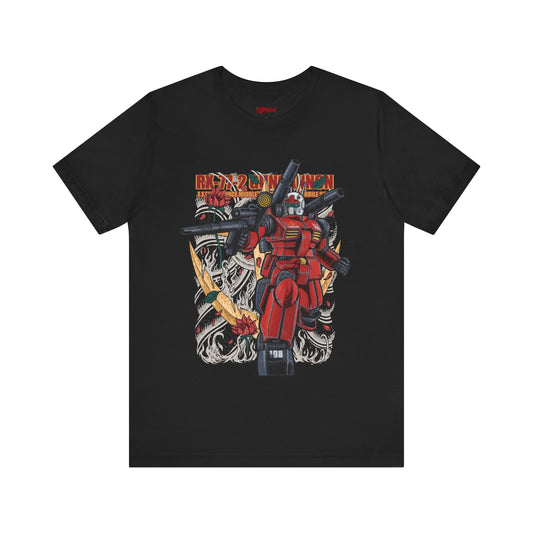 Gundam Mecha Robot anime Gunpla tshirt design boot by Katchmenaw collab with Princess Kimiko