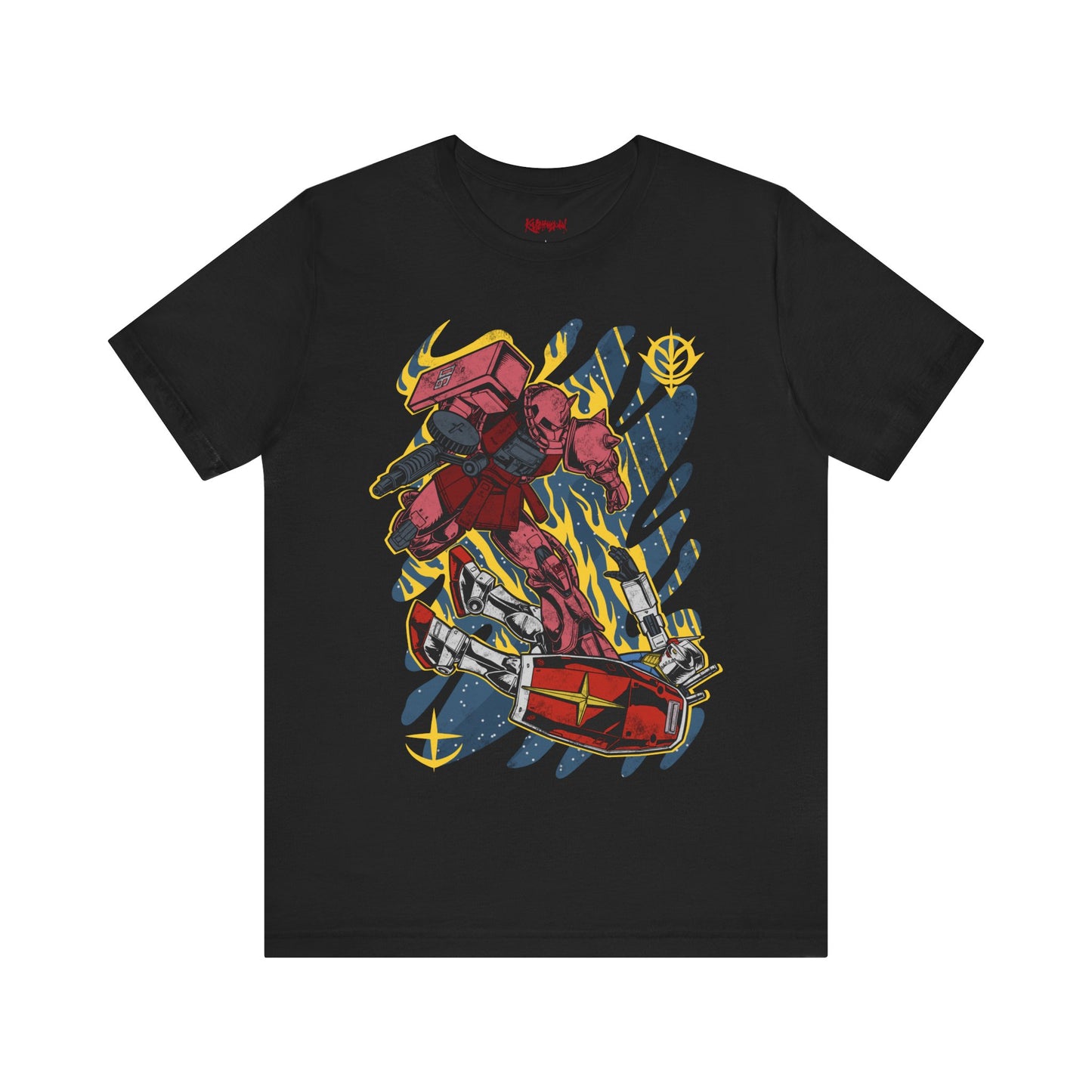 Gundam Mecha Robot anime Gunpla tshirt design boot by Katchmenaw collab with Princess Kimiko