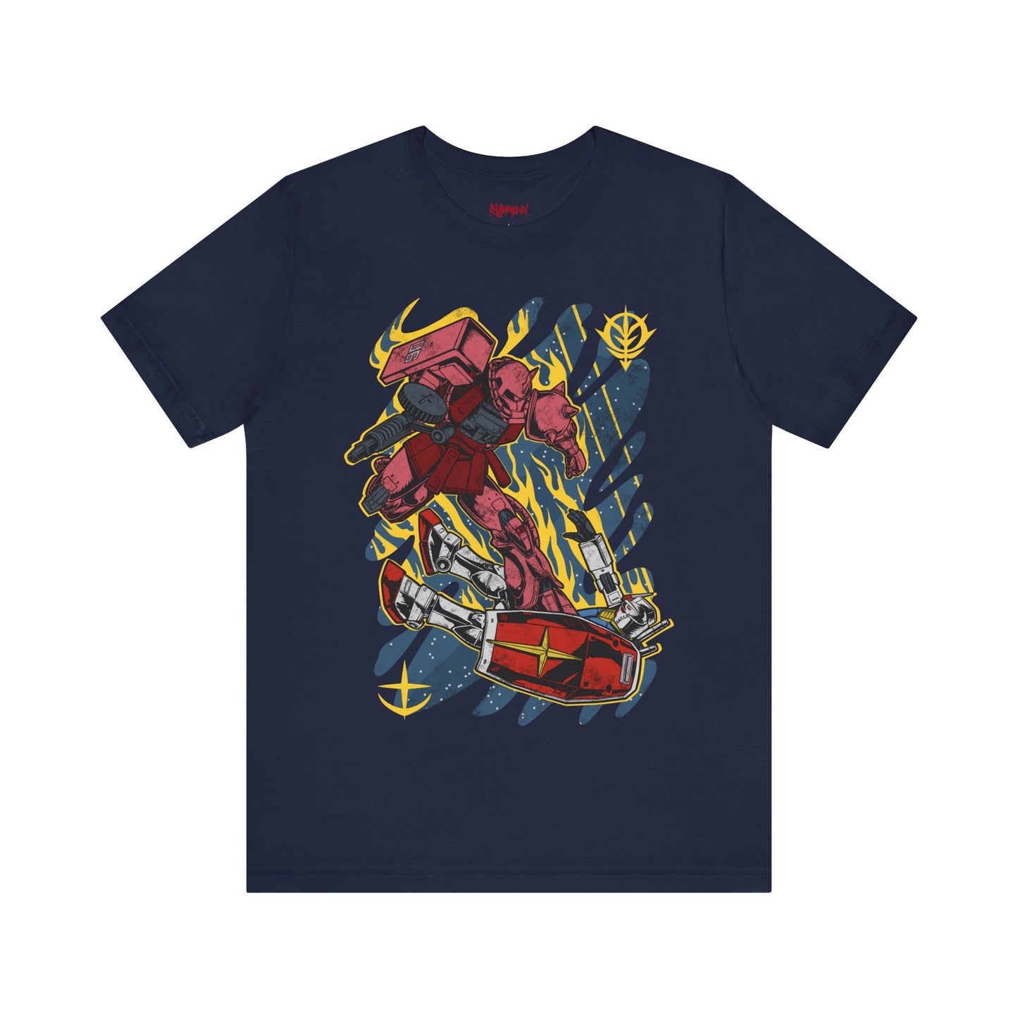 Gundam Mecha Robot anime Gunpla tshirt design boot by Katchmenaw collab with Princess Kimiko