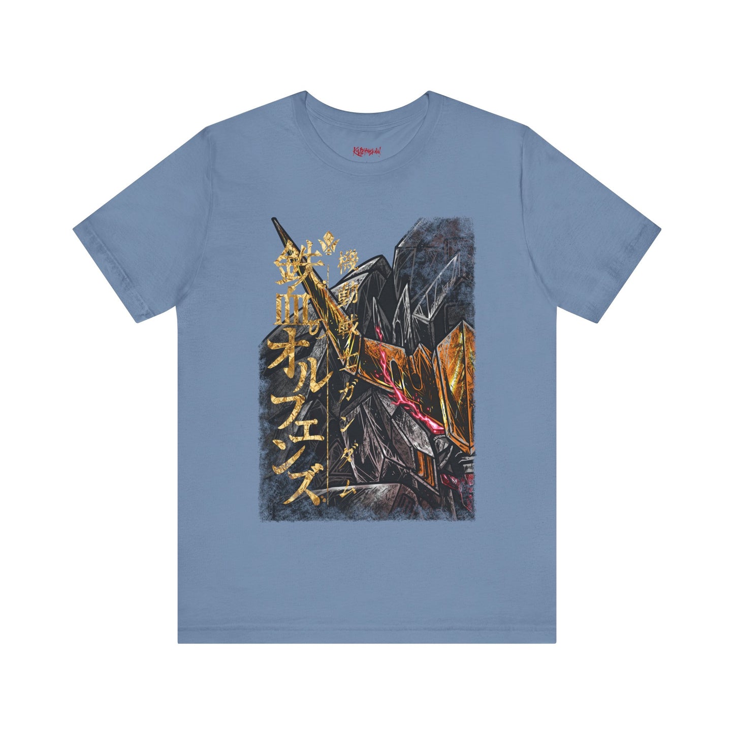 Gundam Mecha Robot anime Gunpla tshirt design boot by Katchmenaw collab with Princess Kimiko