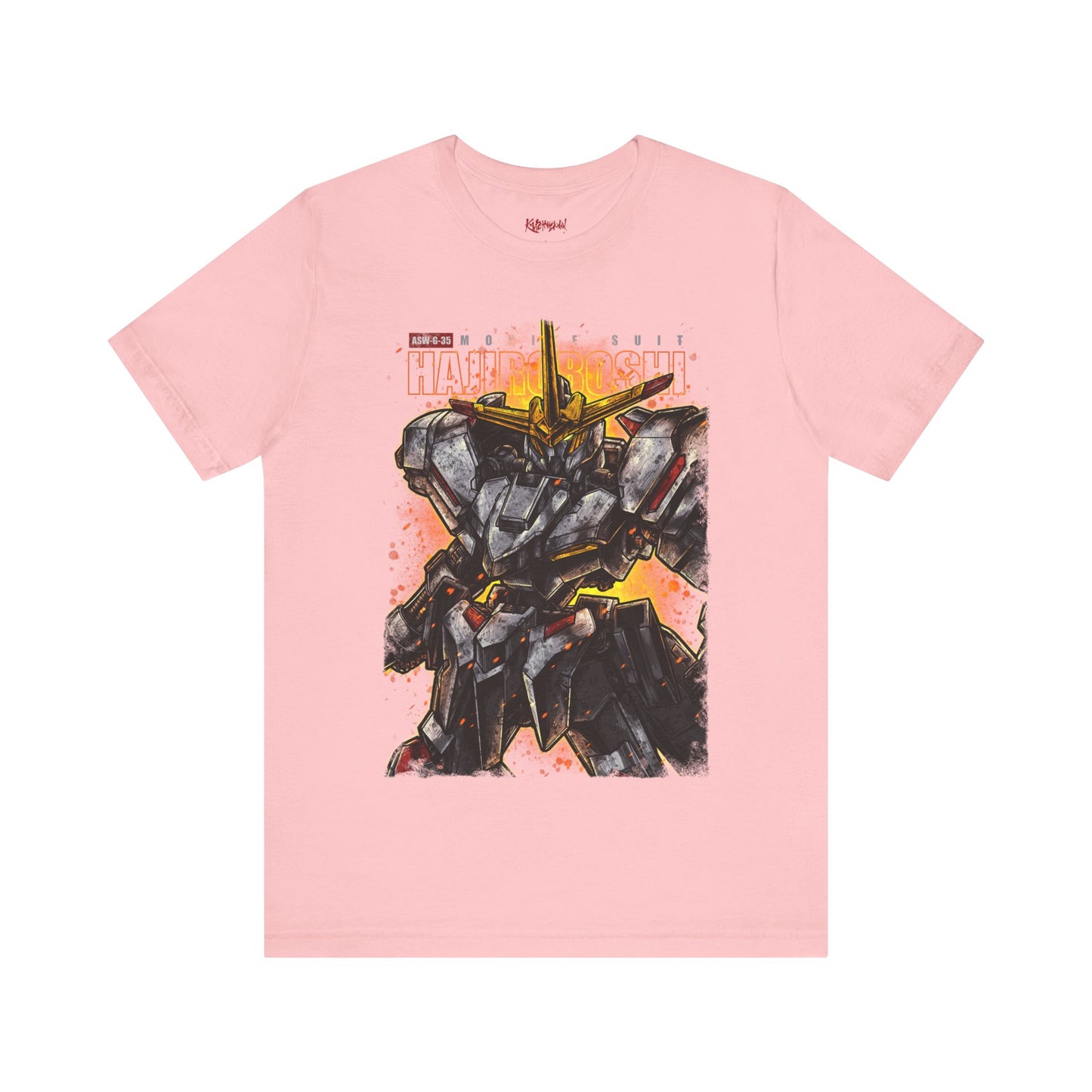 Gundam Mecha Robot anime Gunpla tshirt design boot by Katchmenaw collab with Princess Kimiko