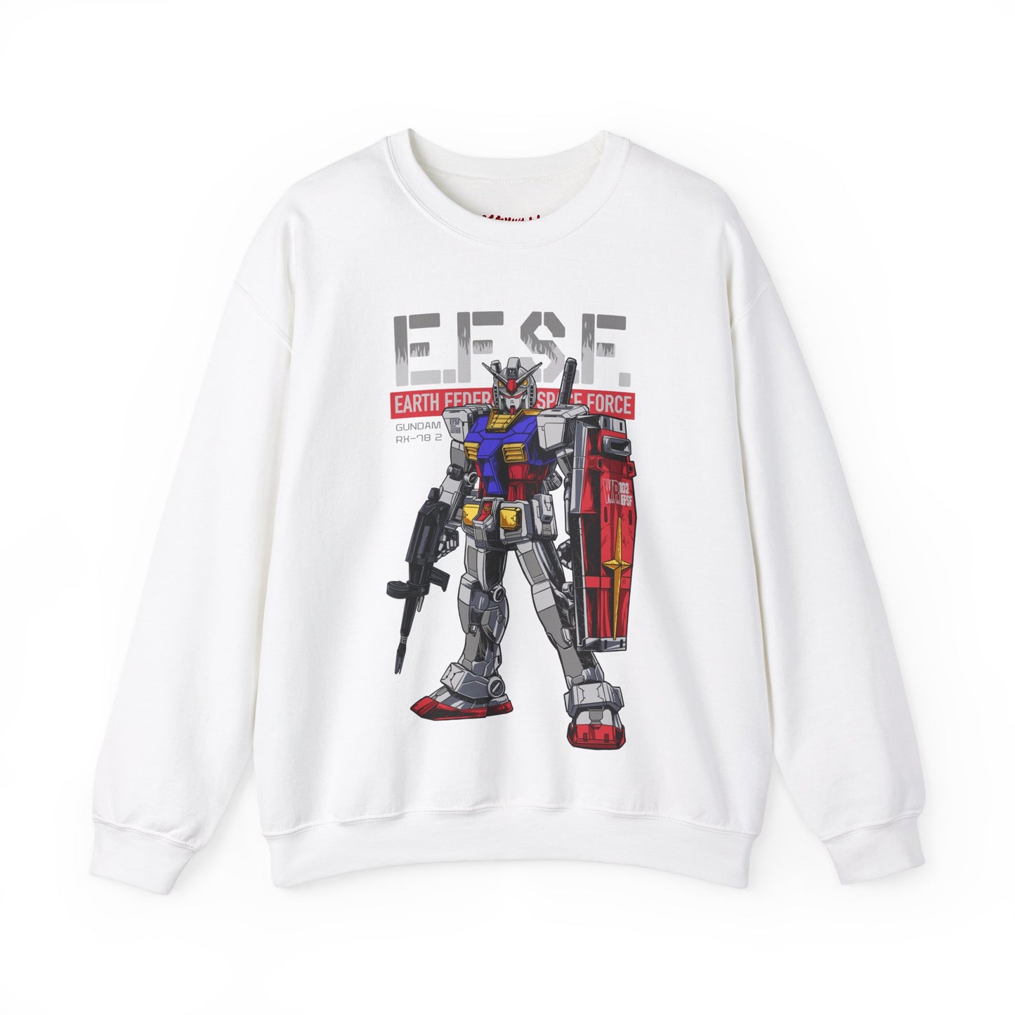 GUNDAM MOBILE SUIT EFSF RX 78-2 CREWNECK SWEATSHIRT