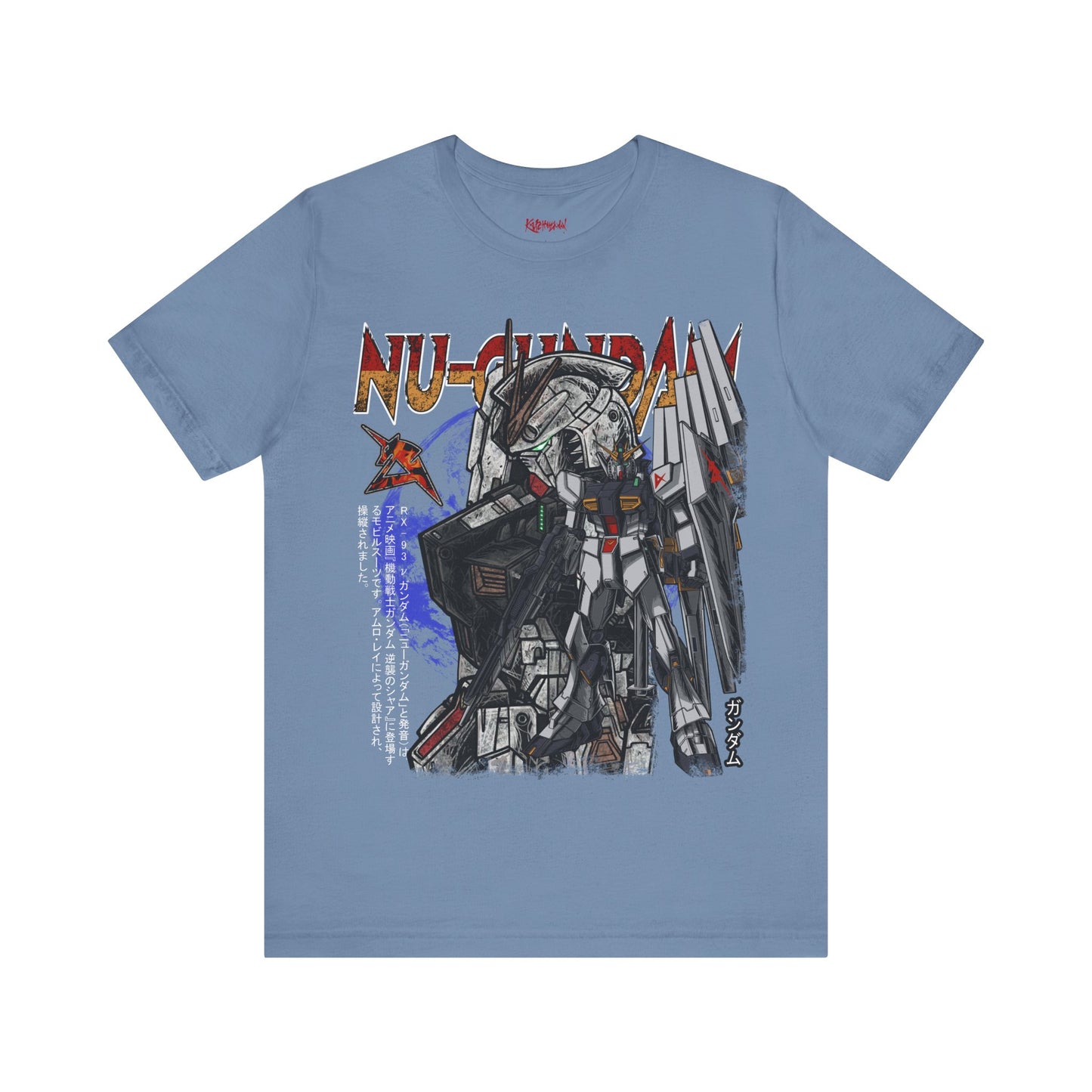 Gundam Mecha Robot anime Gunpla tshirt design boot by Katchmenaw collab with Princess Kimiko