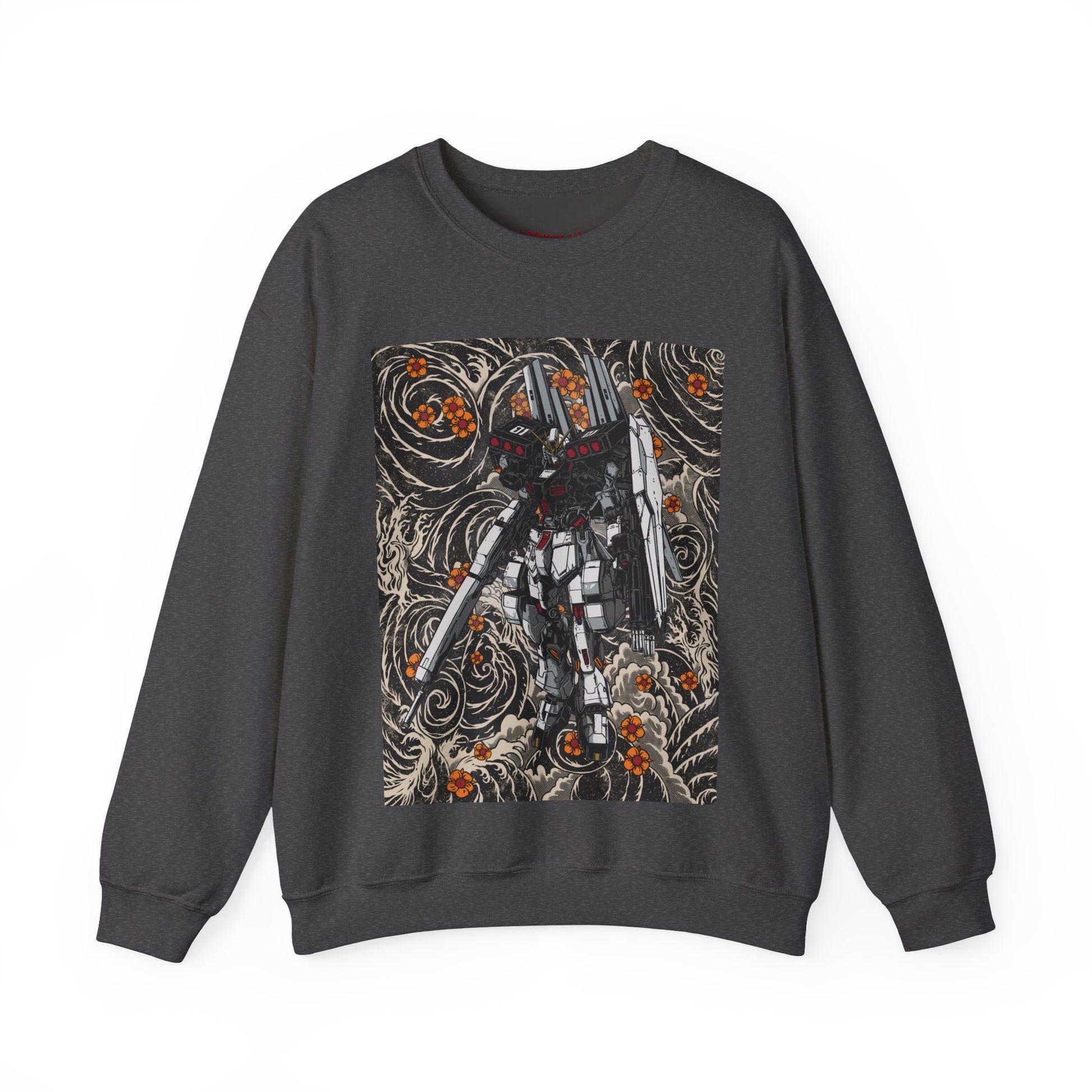 Gundam Mecha Robot anime Gunpla sweatshirt design boot by Katchmenaw collab with Princess Kimiko