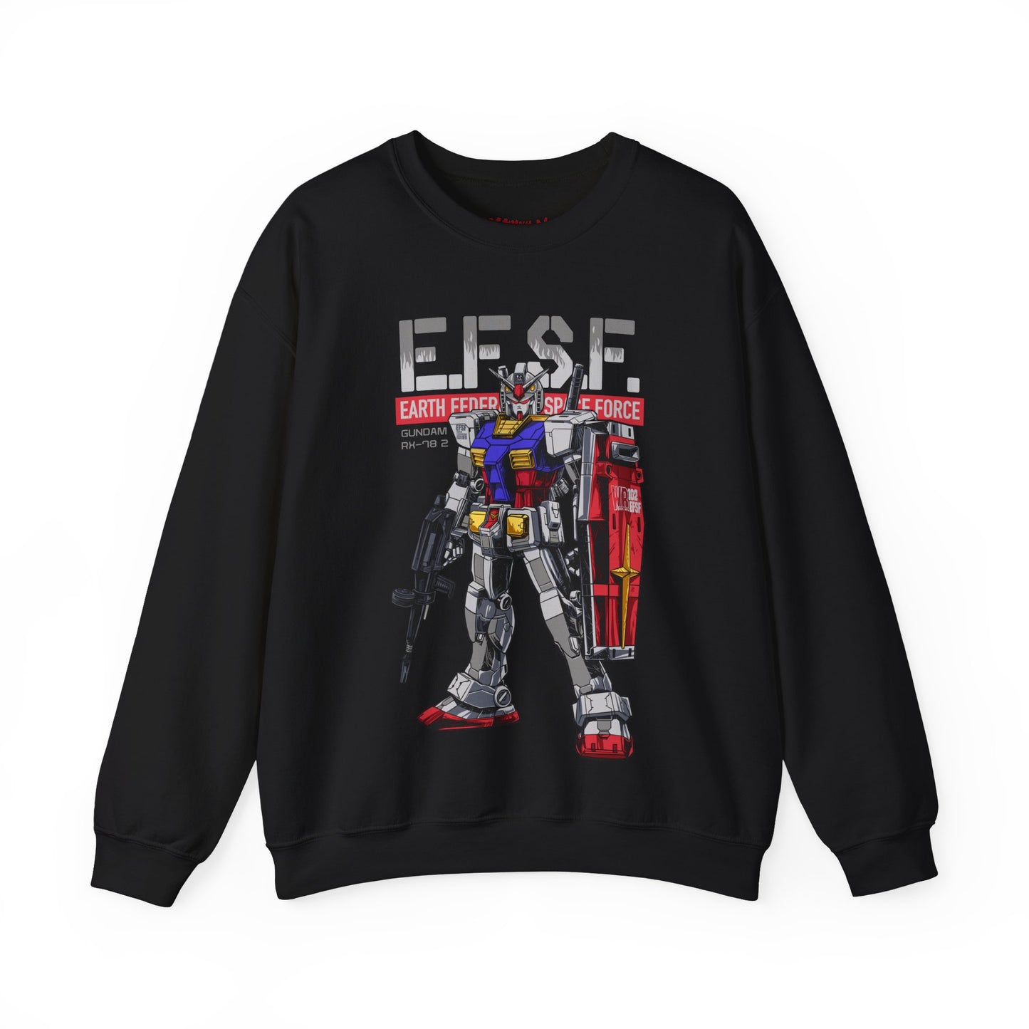 GUNDAM MOBILE SUIT EFSF RX 78-2 CREWNECK SWEATSHIRT