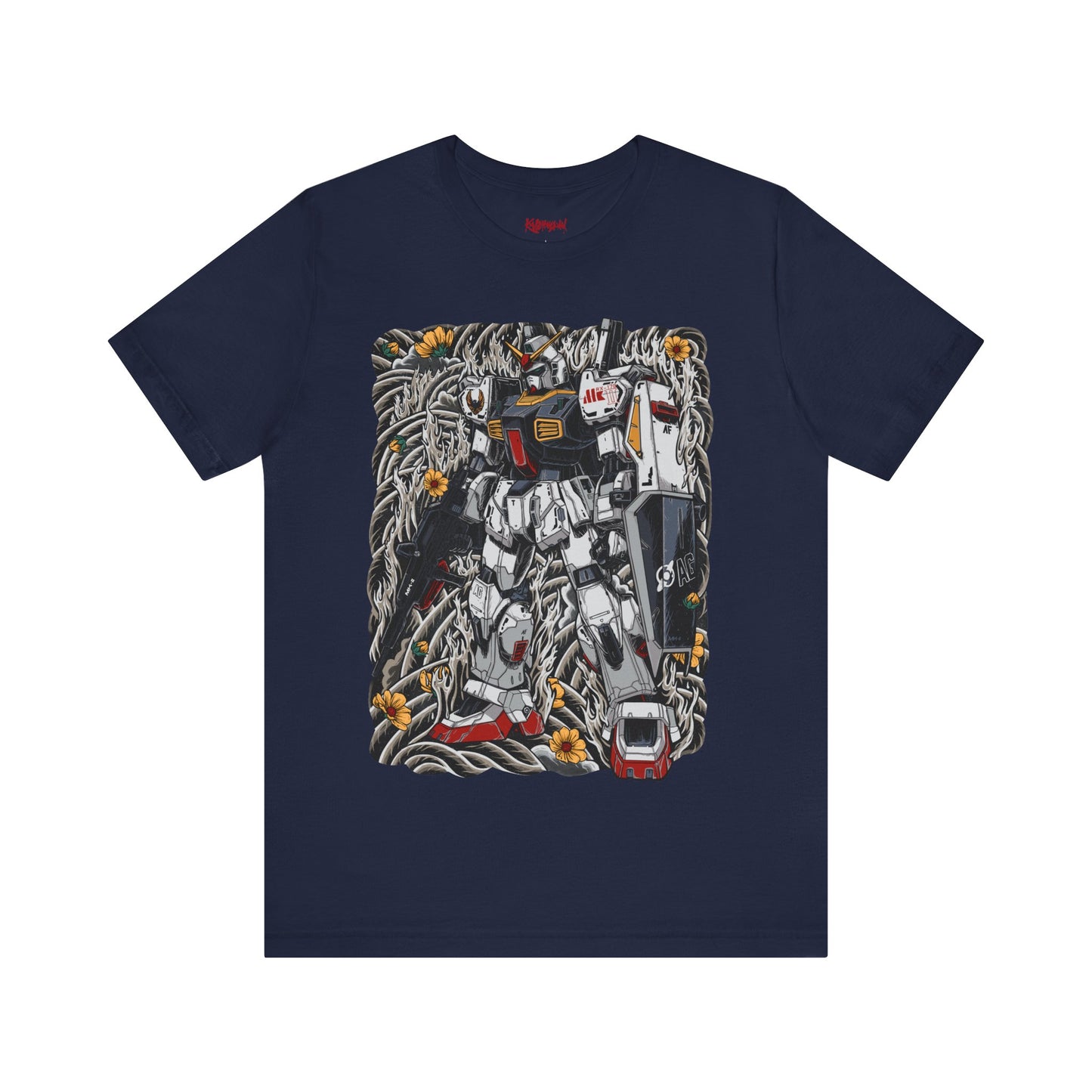 Gundam Mecha Robot anime Gunpla tshirt design boot by Katchmenaw collab with Princess Kimiko