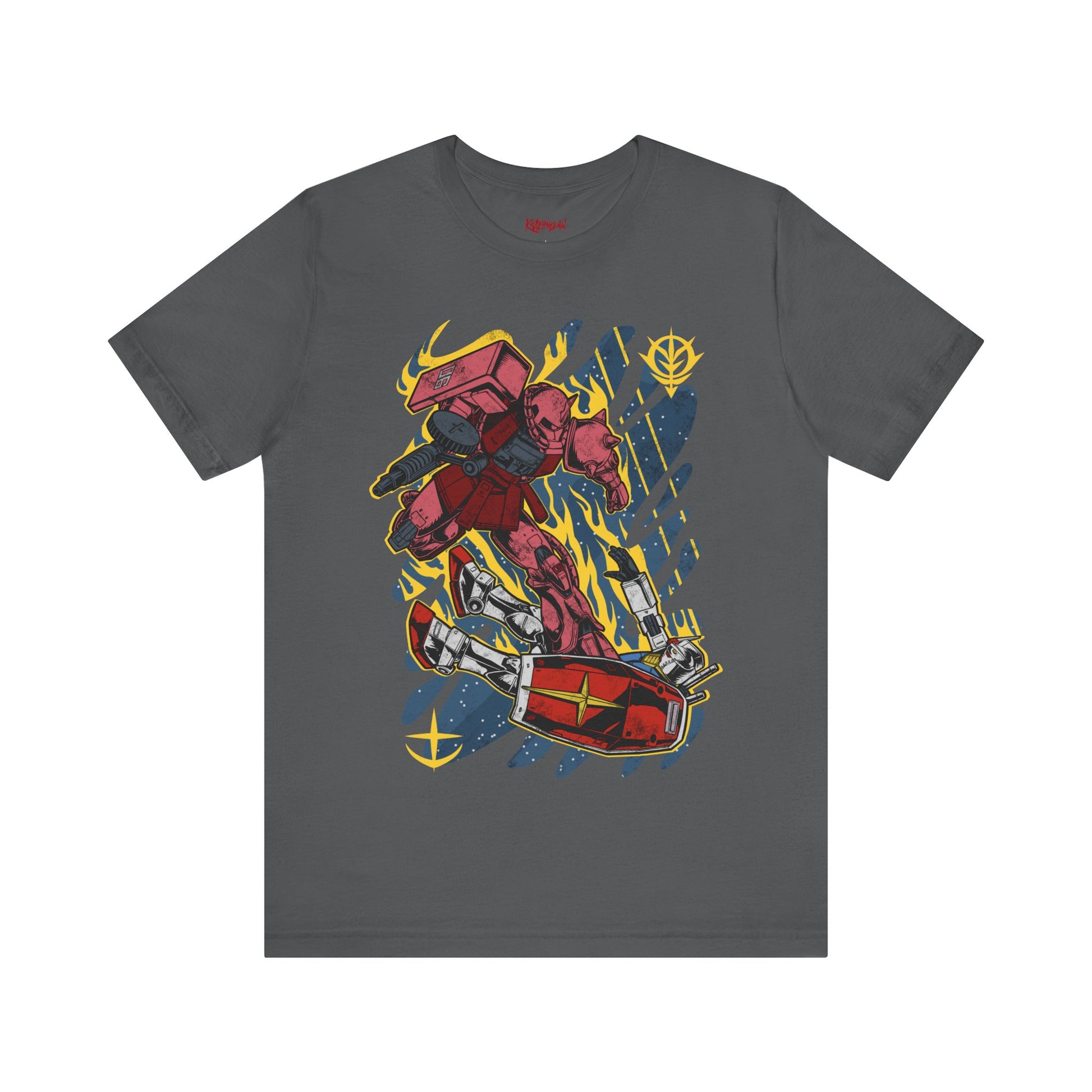 Gundam Mecha Robot anime Gunpla tshirt design boot by Katchmenaw collab with Princess Kimiko