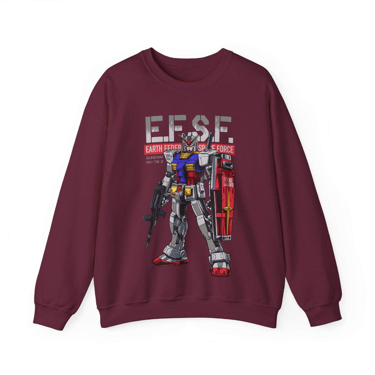 GUNDAM MOBILE SUIT EFSF RX 78-2 CREWNECK SWEATSHIRT