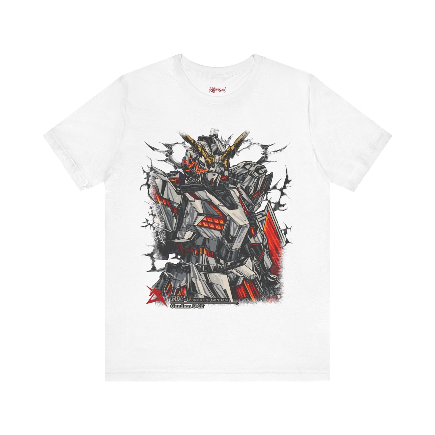 Gundam Mecha Robot anime Gunpla tshirt design boot by Katchmenaw collab with Princess Kimiko