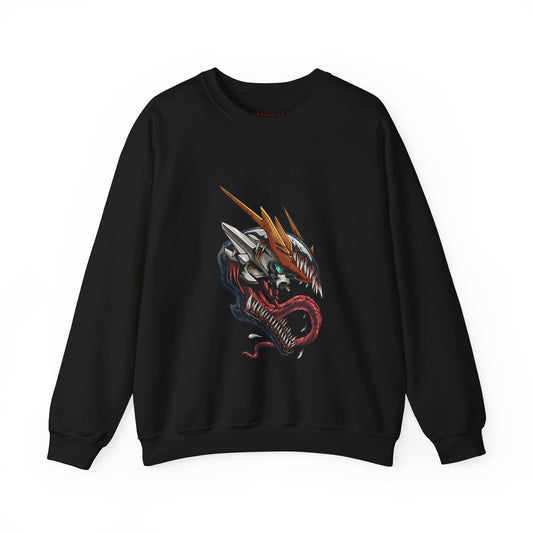 Gundam Mecha Robot anime Gunpla sweatshirt design boot by Katchmenaw collab with Princess Kimiko
