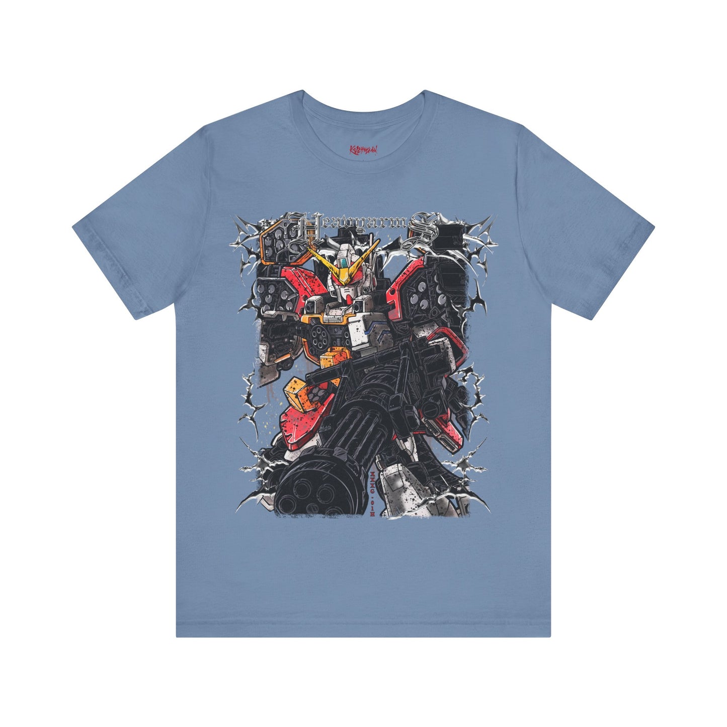 Gundam Mecha Robot anime Gunpla tshirt design boot by Katchmenaw collab with Princess Kimiko