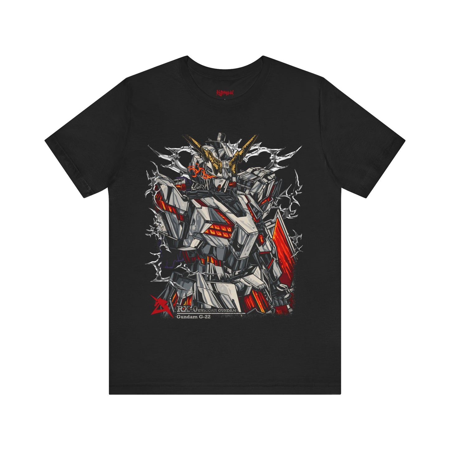 Gundam Mecha Robot anime Gunpla tshirt design boot by Katchmenaw collab with Princess Kimiko