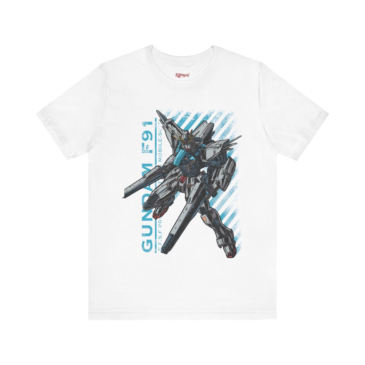 Gundam Mecha Robot anime Gunpla tshirt design boot by Katchmenaw collab with Princess Kimiko