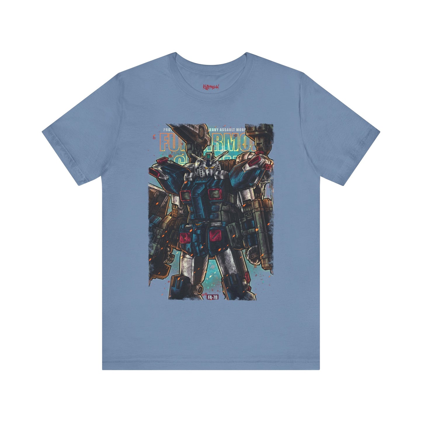 Gundam Mecha Robot anime Gunpla tshirt design boot by Katchmenaw collab with Princess Kimiko