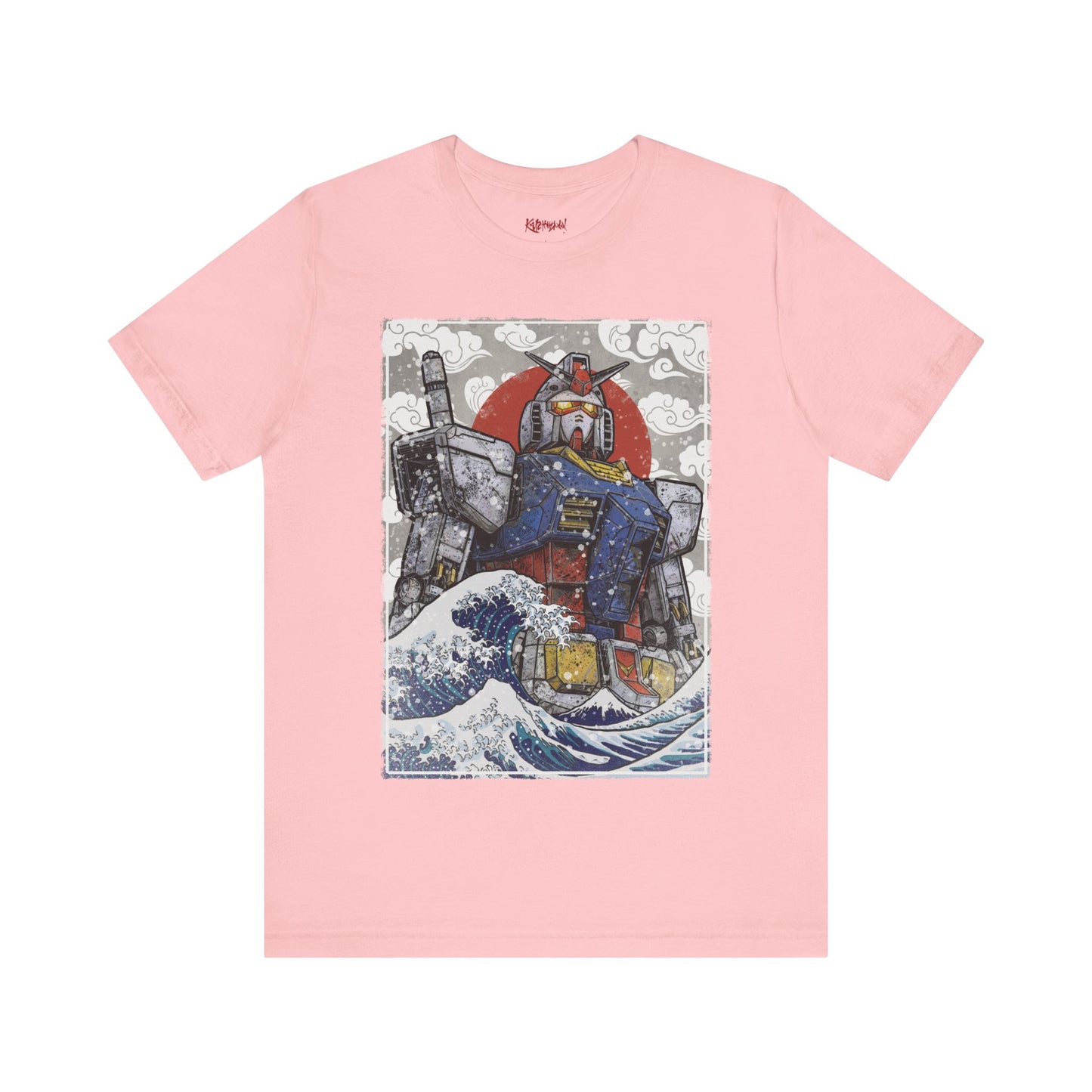 Gundam Mecha Robot anime Gunpla tshirt design boot by Katchmenaw collab with Princess Kimiko