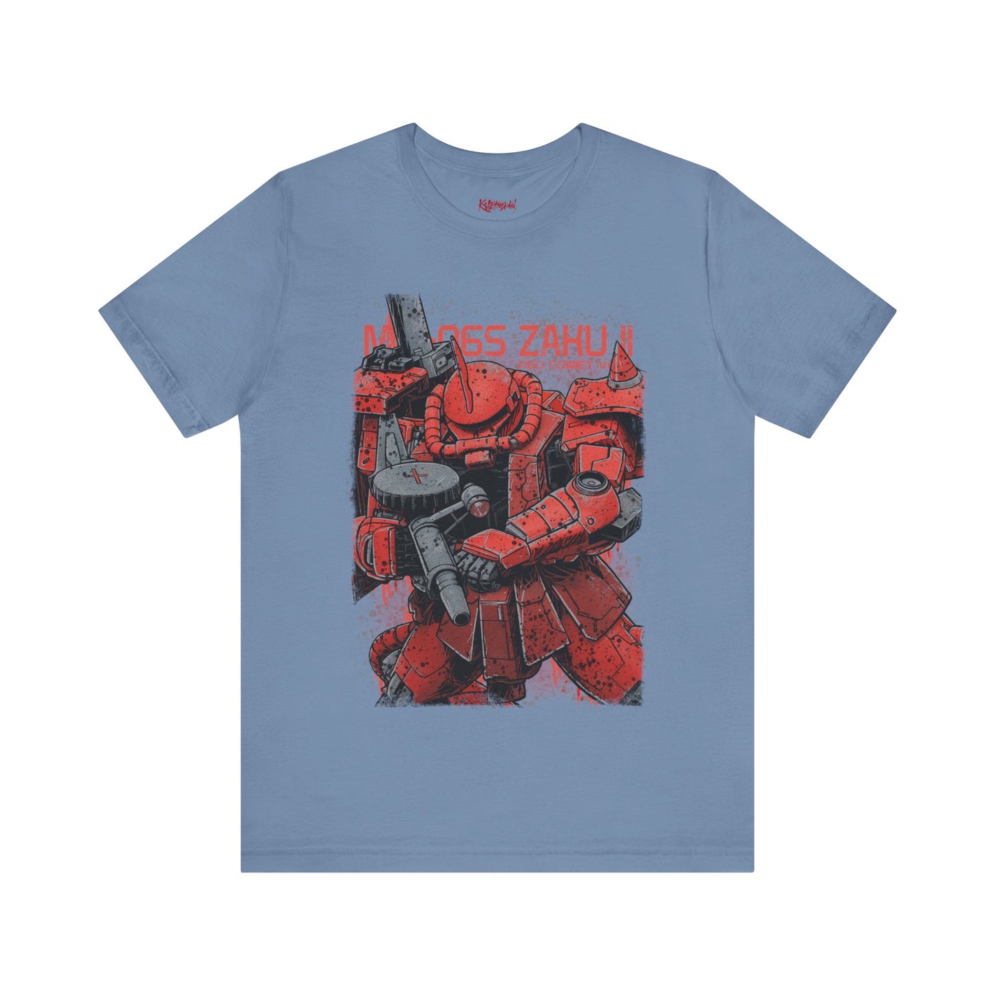 Gundam Mecha Robot anime Gunpla tshirt design boot by Katchmenaw collab with Princess Kimiko