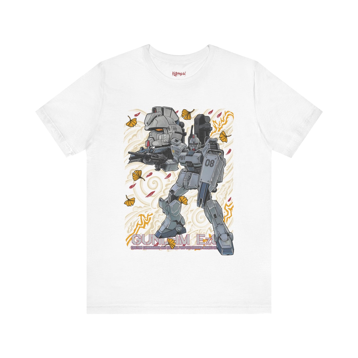 Gundam Mecha Robot anime Gunpla tshirt design boot by Katchmenaw collab with Princess Kimiko