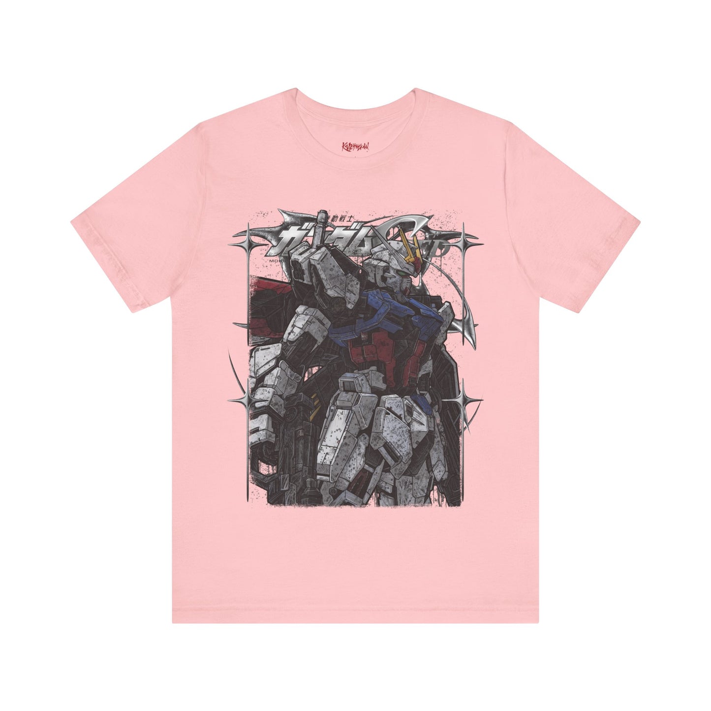 Gundam Mecha Robot anime Gunpla tshirt design boot by Katchmenaw collab with Princess Kimiko