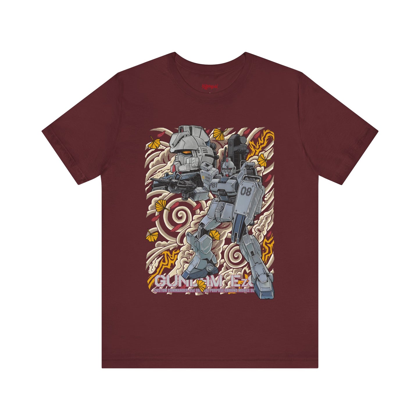 Gundam Mecha Robot anime Gunpla tshirt design boot by Katchmenaw collab with Princess Kimiko